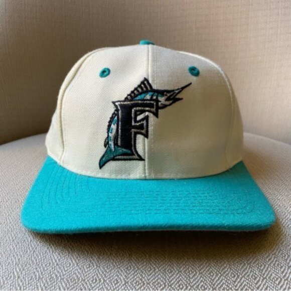 Vintage Florida Marlins Snapback Adjustable Baseball Cap - Picture 1 of 10